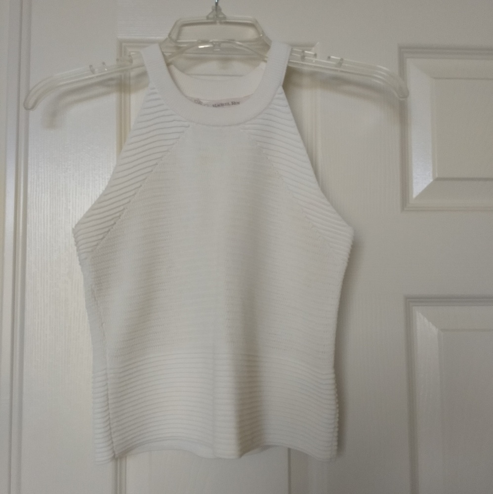 Rachel Roy Cropped stretch knit top